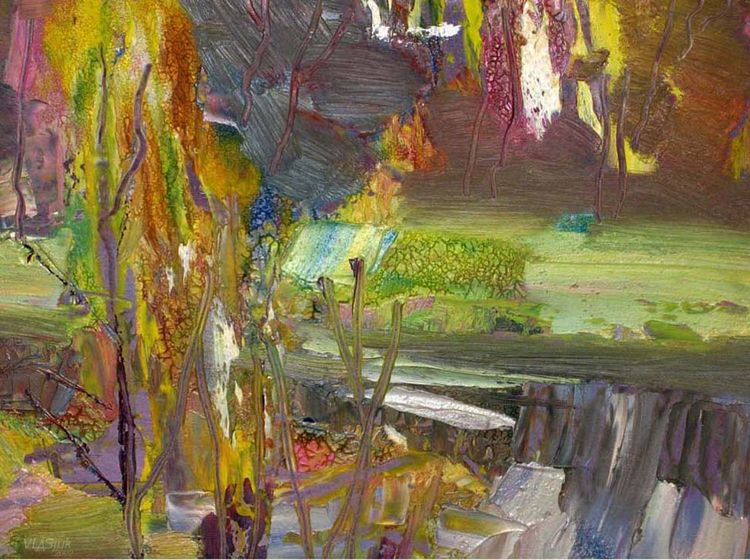 Autumn sketch by Alexander Vlasyuk - search and link Fine Art with ARTdefs.com