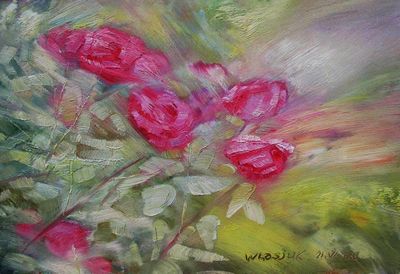 Crimean roses by Alexander Vlasyuk - search and link Fine Art with ARTdefs.com