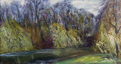 Spring on the Svisloch River by Alexander Vlasyuk - search and link Fine Art with ARTdefs.com