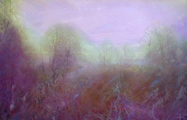Morning. Old garden by Alexander Vlasyuk - search and link Fine Art with ARTdefs.com