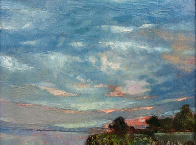Evening clouds by Alexander Vlasyuk - search and link Fine Art with ARTdefs.com