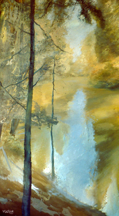 On the river Nyah by Alexander Vlasyuk - search and link Fine Art with ARTdefs.com