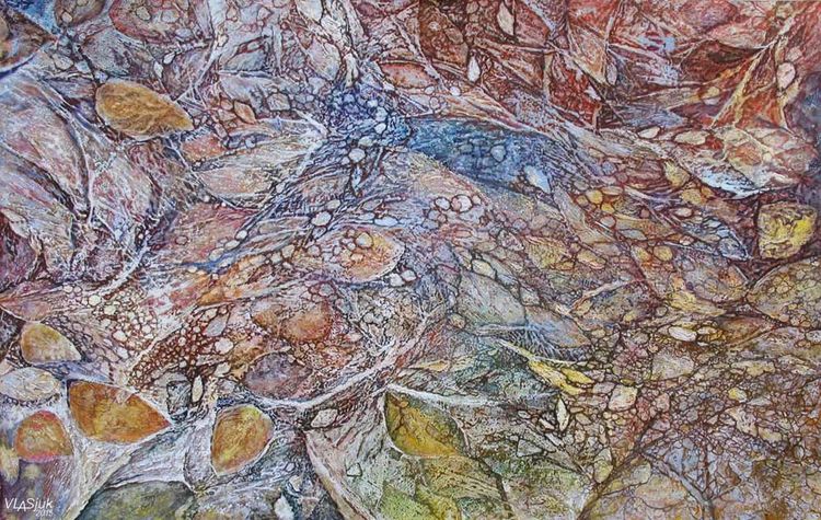 Leaves of Autumn-2 by Alexander Vlasyuk - search and link Fine Art with ARTdefs.com