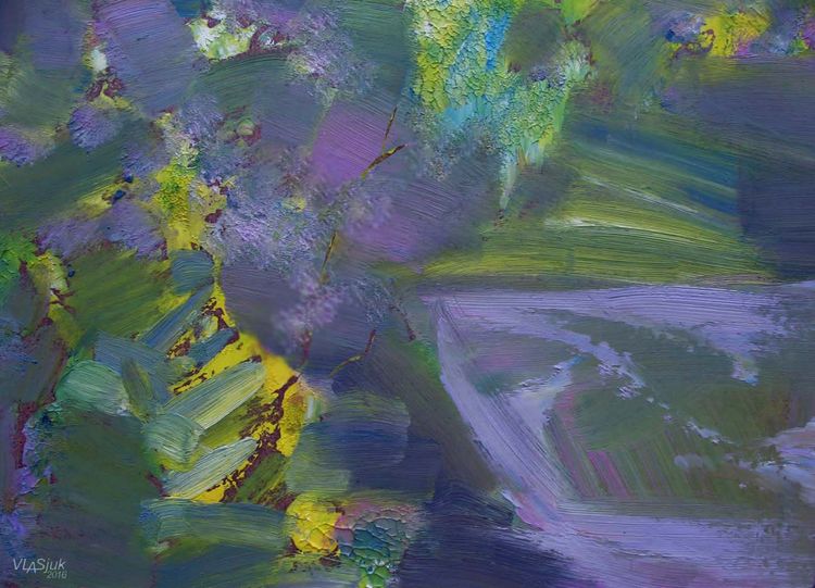 Spilling quietly by Alexander Vlasyuk - search and link Fine Art with ARTdefs.com