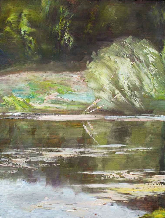 By the river by Alexander Vlasyuk - search and link Fine Art with ARTdefs.com