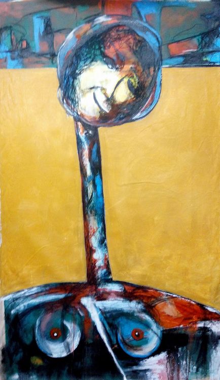 Shingal Woman #2 (Her Smile Mocks Death) by Ferhad Khalil - search and link Fine Art with ARTdefs.com