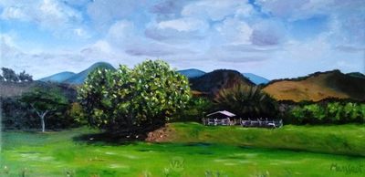 View of the Caramonas Mountains by Vincent Mengeot - search and link Fine Art with ARTdefs.com