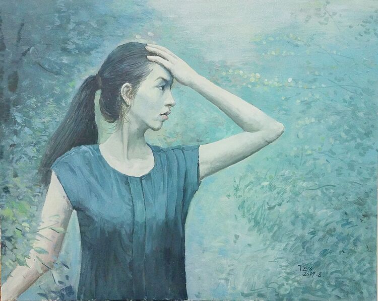 blue dream by Tex - search and link Fine Art with ARTdefs.com