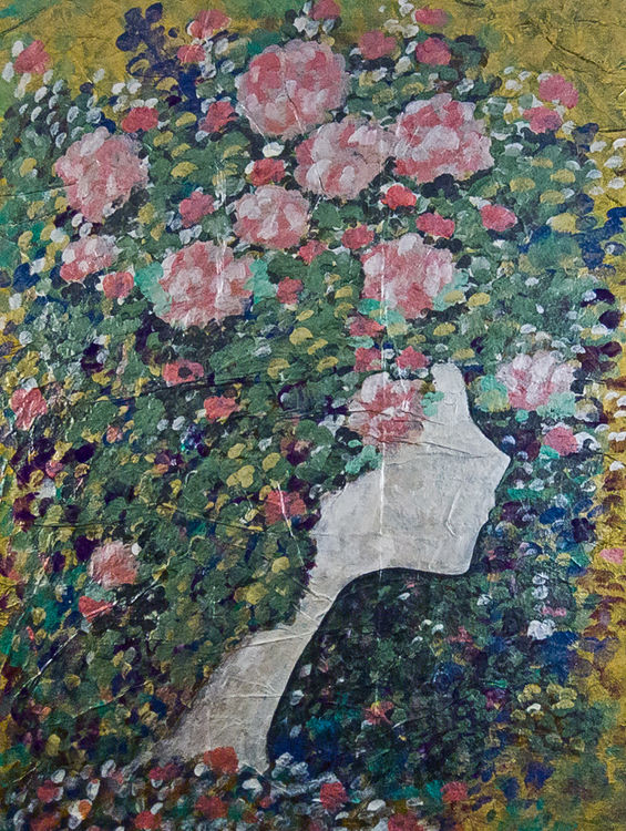 Pink Flowers by Bianca Franklin - search and link Fine Art with ARTdefs.com