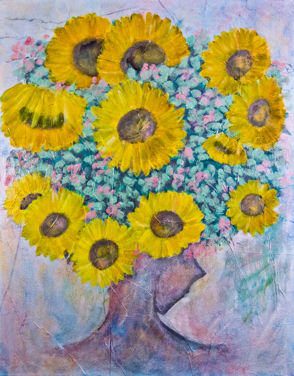 Sunflower by Bianca Franklin - search and link Fine Art with ARTdefs.com