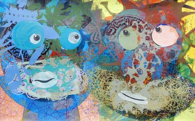 Up There by Carlos Uribe - search and link Fine Art with ARTdefs.com