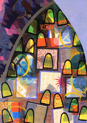 The Gumdrop Cathedral by Carlos Uribe - search and link Fine Art with ARTdefs.com