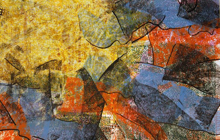 Flag Series #23 by Carlos Uribe - search and link Fine Art with ARTdefs.com