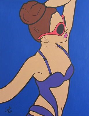 Marylebone Cover Girl Series by Emma Coyle - search and link Fine Art with ARTdefs.com