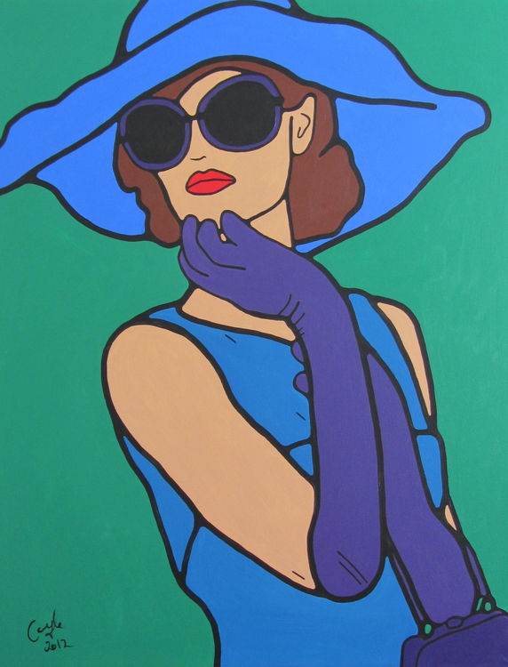 Marylebone Cover Girl Series by Emma Coyle - search and link Fine Art with ARTdefs.com