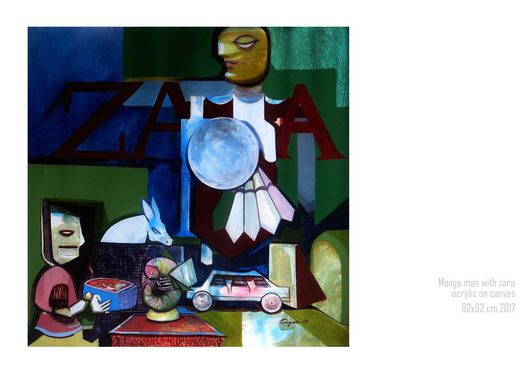 mango man with Zara by Gyanendra Pratap Singh - search and link Fine Art with ARTdefs.com