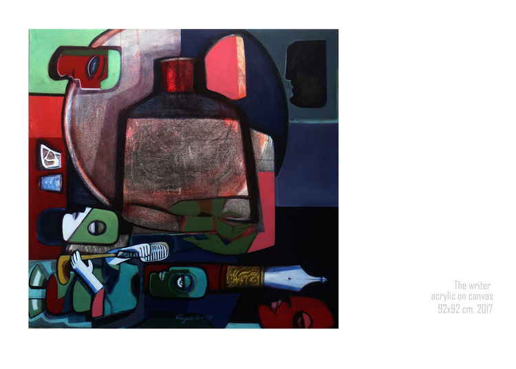 The writer by Gyanendra Pratap Singh - search and link Fine Art with ARTdefs.com