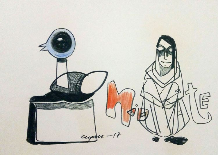 mid night by Gyanendra Pratap Singh - search and link Fine Art with ARTdefs.com