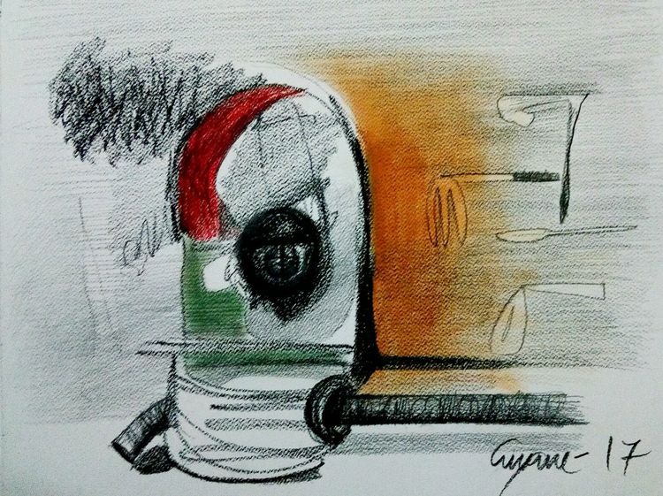 A common man Advantage  by Gyanendra Pratap Singh - search and link Fine Art with ARTdefs.com