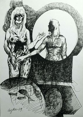 Rabbit 1 by Gyanendra Pratap Singh - search and link Fine Art with ARTdefs.com