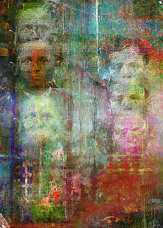 Brothers triptych by Joe Ganech - search and link Fine Art with ARTdefs.com