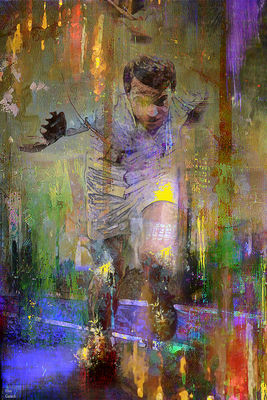The runner by Joe Ganech - search and link Fine Art with ARTdefs.com