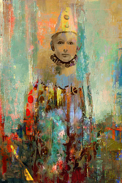 Le petit clown by Joe Ganech - search and link Fine Art with ARTdefs.com