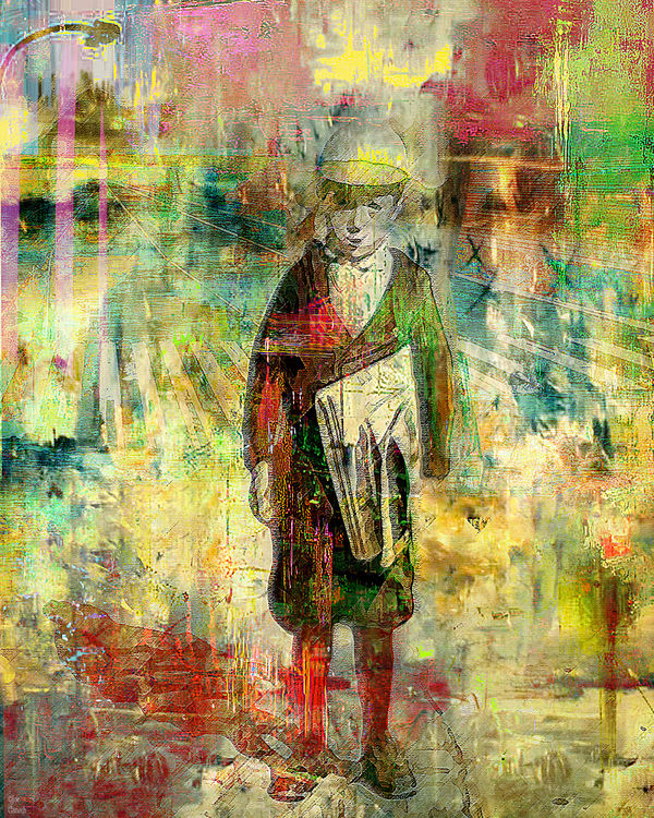 Newsboys by Joe Ganech - search and link Fine Art with ARTdefs.com
