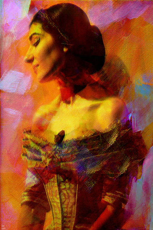 Maria Callas by Joe Ganech - search and link Fine Art with ARTdefs.com