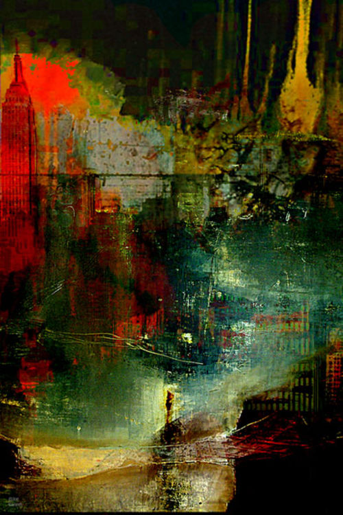 The city which fell asleep by Joe Ganech - search and link Fine Art with ARTdefs.com
