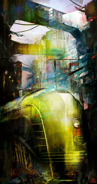 Last train to Mars by Joe Ganech - search and link Fine Art with ARTdefs.com
