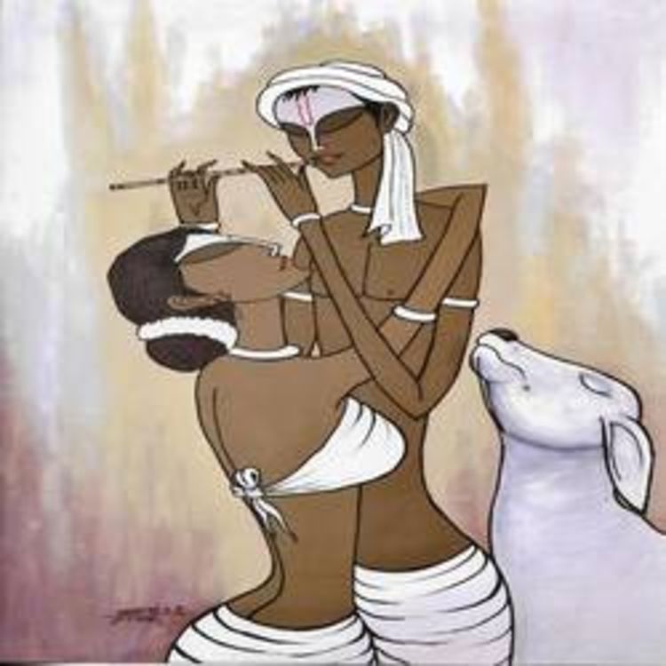 Inner voice-4 by kirtiraj mhatre - search and link Fine Art with ARTdefs.com