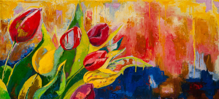 Flowing into Spring by Margaret Brown - search and link Fine Art with ARTdefs.com