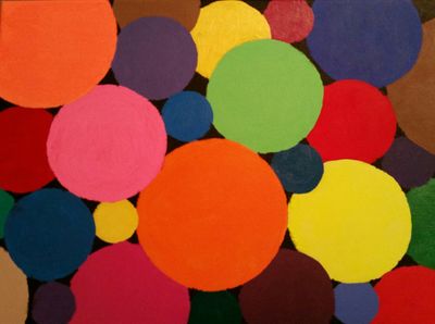 "Circle Rush" by Sara Coston - search and link Fine Art with ARTdefs.com