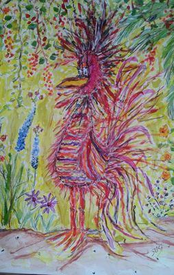 Strange Bird by Susan Royer - search and link Fine Art with ARTdefs.com