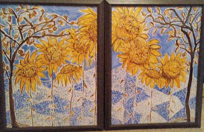 Bluesie Blooms by Susan Royer - search and link Fine Art with ARTdefs.com