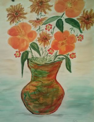 Orange Crush by Susan Royer - search and link Fine Art with ARTdefs.com