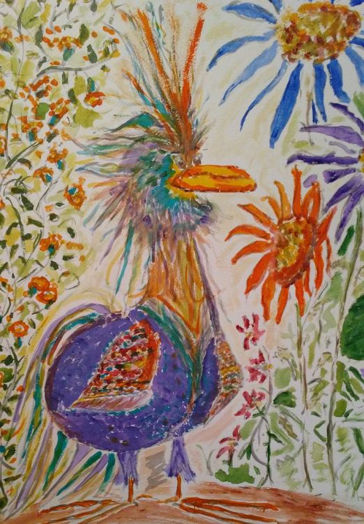 Smirkbird by Susan Royer - search and link Fine Art with ARTdefs.com