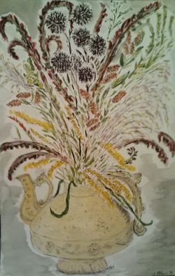 Mum'sTeapot Vase by Susan Royer - search and link Fine Art with ARTdefs.com