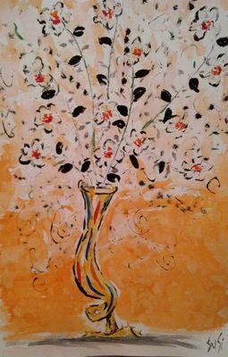 Trumpet Vase by Susan Royer - search and link Fine Art with ARTdefs.com