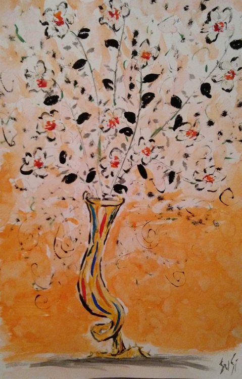 Trumpet Vase by Susan Royer - search and link Fine Art with ARTdefs.com