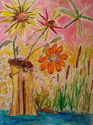 Swamped! Pants Vase by Susan Royer - search and link Fine Art with ARTdefs.com
