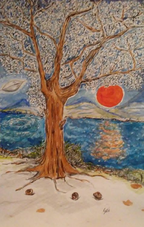  Blood Moon Rising View by Susan Royer - search and link Fine Art with ARTdefs.com