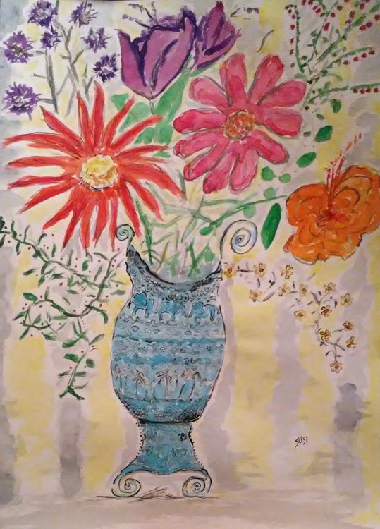 The Mermaid's Purse Vase by Susan Royer - search and link Fine Art with ARTdefs.com
