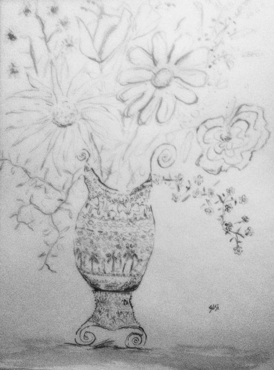 The Mermaid's Purse Vase by Susan Royer - search and link Fine Art with ARTdefs.com