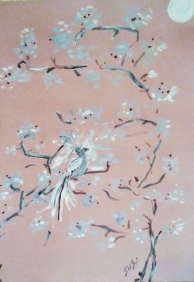 Moonwatcher Bird by Susan Royer - search and link Fine Art with ARTdefs.com