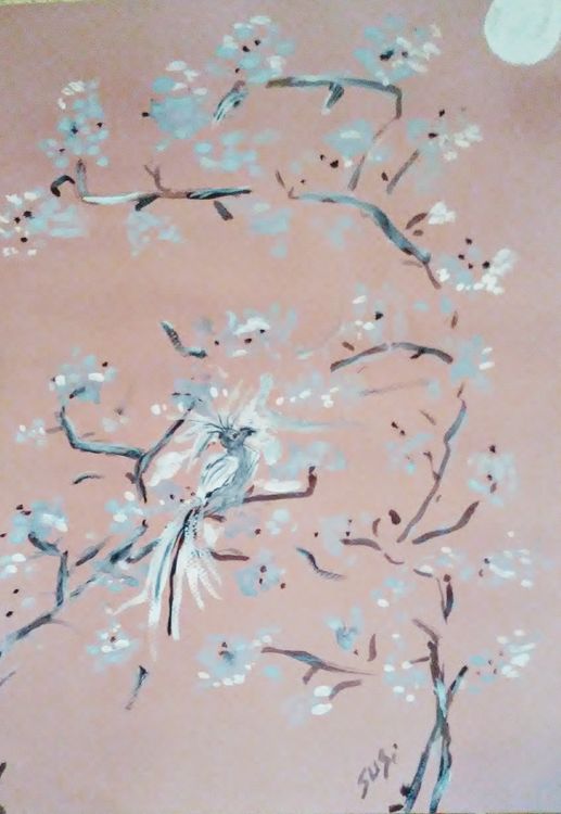 Moonwatcher Bird by Susan Royer - search and link Fine Art with ARTdefs.com