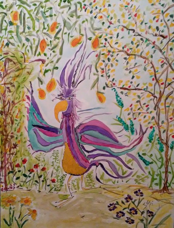 Wordbird by Susan Royer - search and link Fine Art with ARTdefs.com