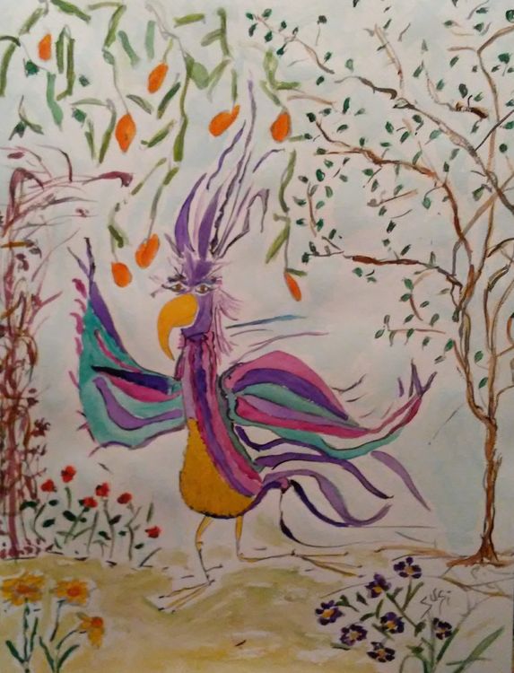 Wordbird by Susan Royer - search and link Fine Art with ARTdefs.com