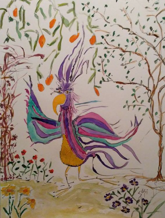 Wordbird by Susan Royer - search and link Fine Art with ARTdefs.com